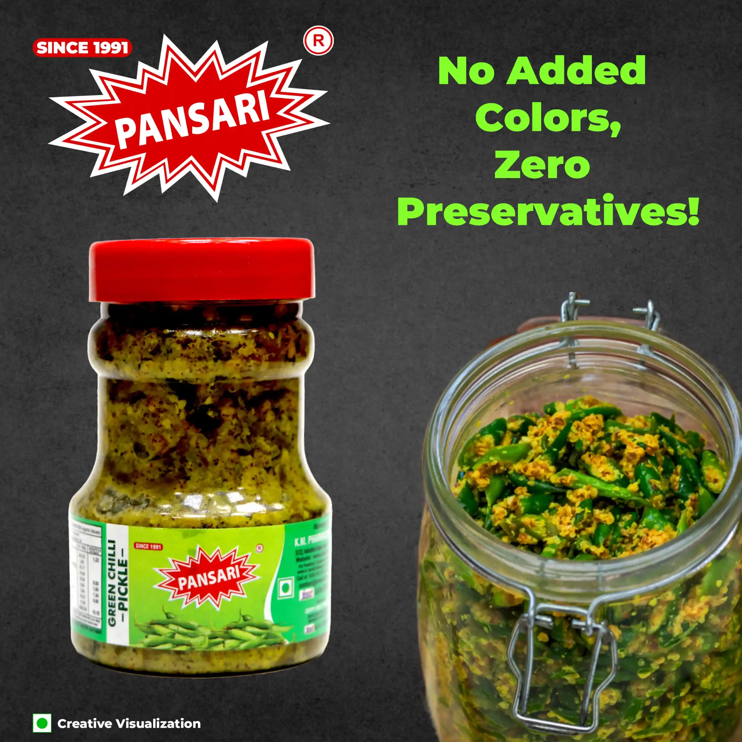 Pansari Green Chilli Pickle - Image 5