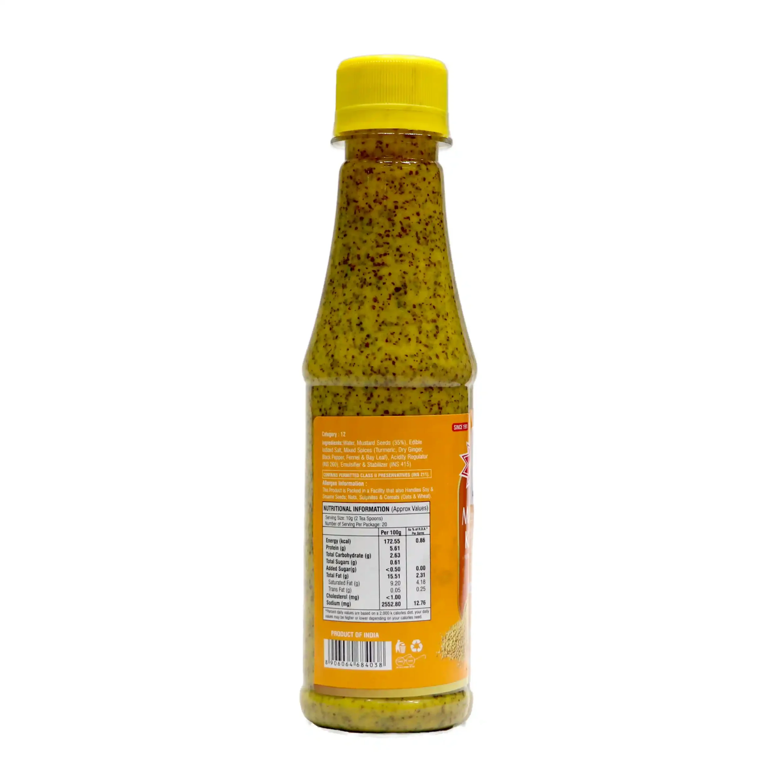 Pansari Mustard Kasundi 200g Bottle – Authentic Bengali Mustard Sauce
